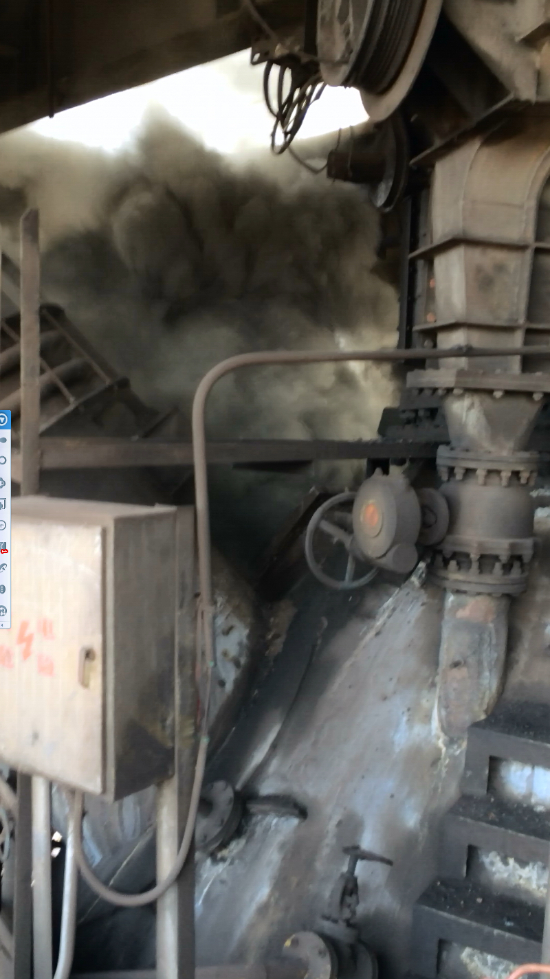 Furnace slag blasting